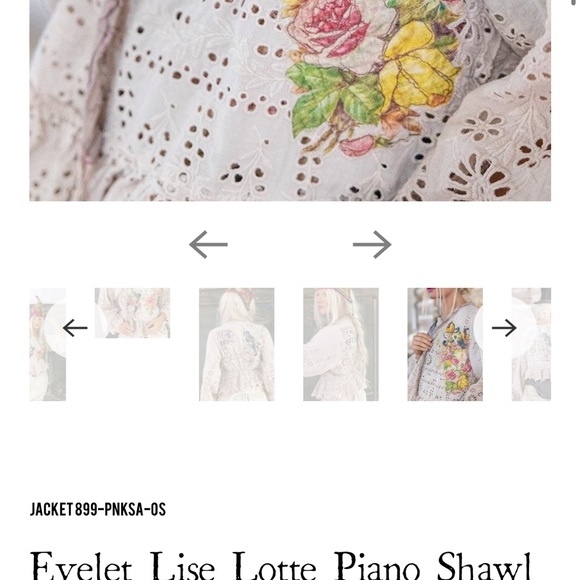 Magnolia Pearl Floral Eyelet Top - Pink and Cream - Picture 7 of 8